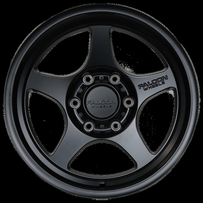 T2-7983-0-MBK 17 x 9 in. T2 Series Cast Aluminum Wheel, Full Matte Black