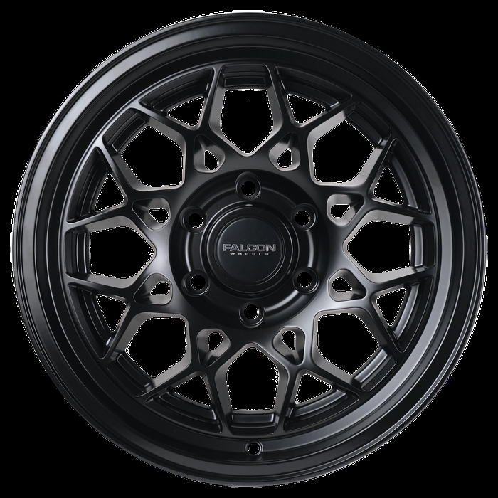 TX3-7983-12-MBK 17 x 9 in. TX3 EVO Series Cast Aluminum Wheel, Full Matte Black