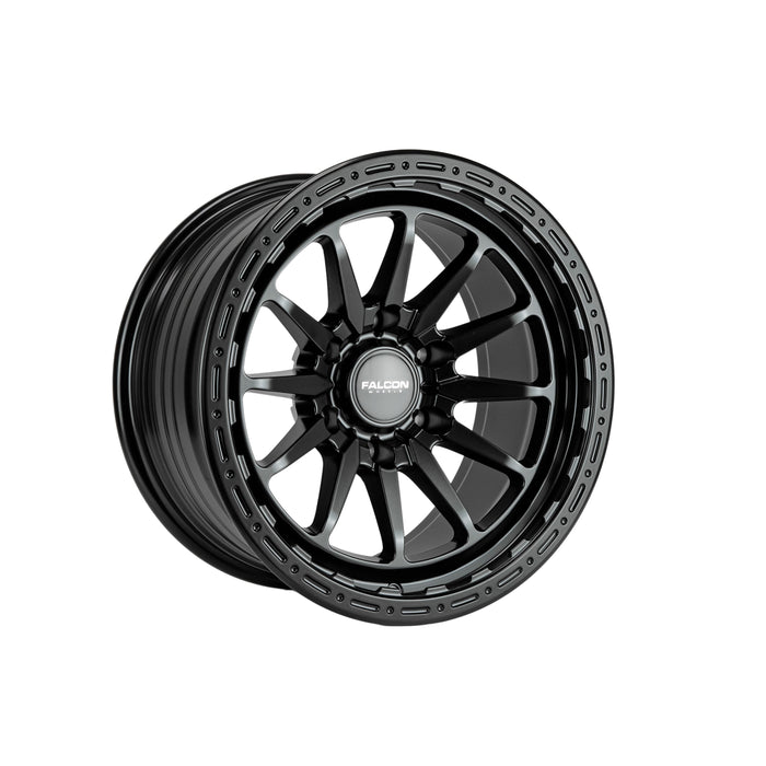 TC1-7983-10-MBK TC1 Series Matte Black 6 Lug Wheel - 17 x 9 in., 6 x 139.7 mm, -10 mm offset