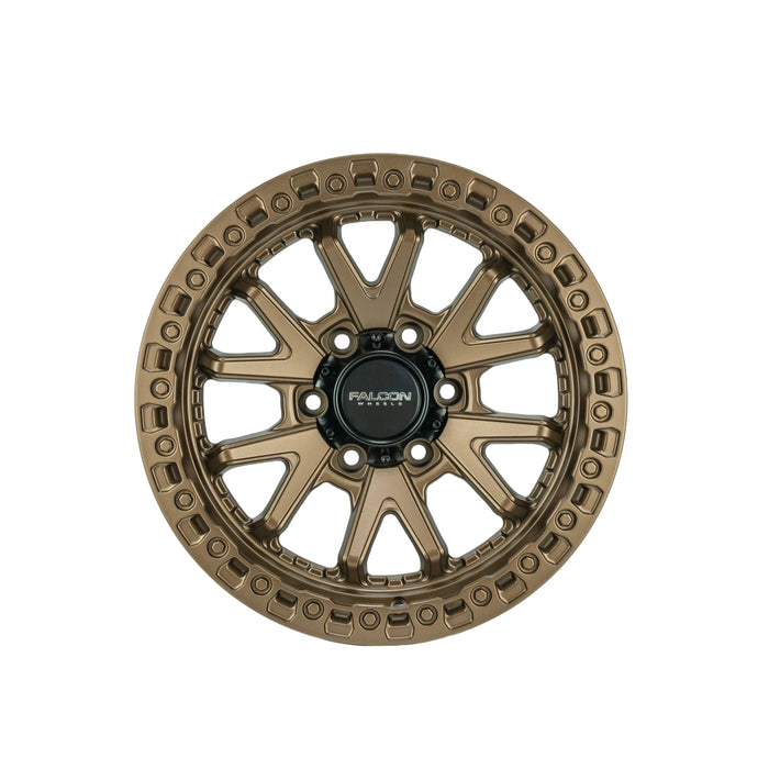 TC1-7983-10-MBR TC1 Series Matte Bronze 6 Lug Wheel - 17 x 9.0 in., 6 x 139.7 mm, -10 mm Offset