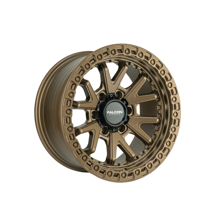 TC3-7983-10-MBR TC3 Series 6 Lug Wheel - Matte Bronze, 17 x 9.0 in., 6 x 139.7 mm, -10 mm Offset