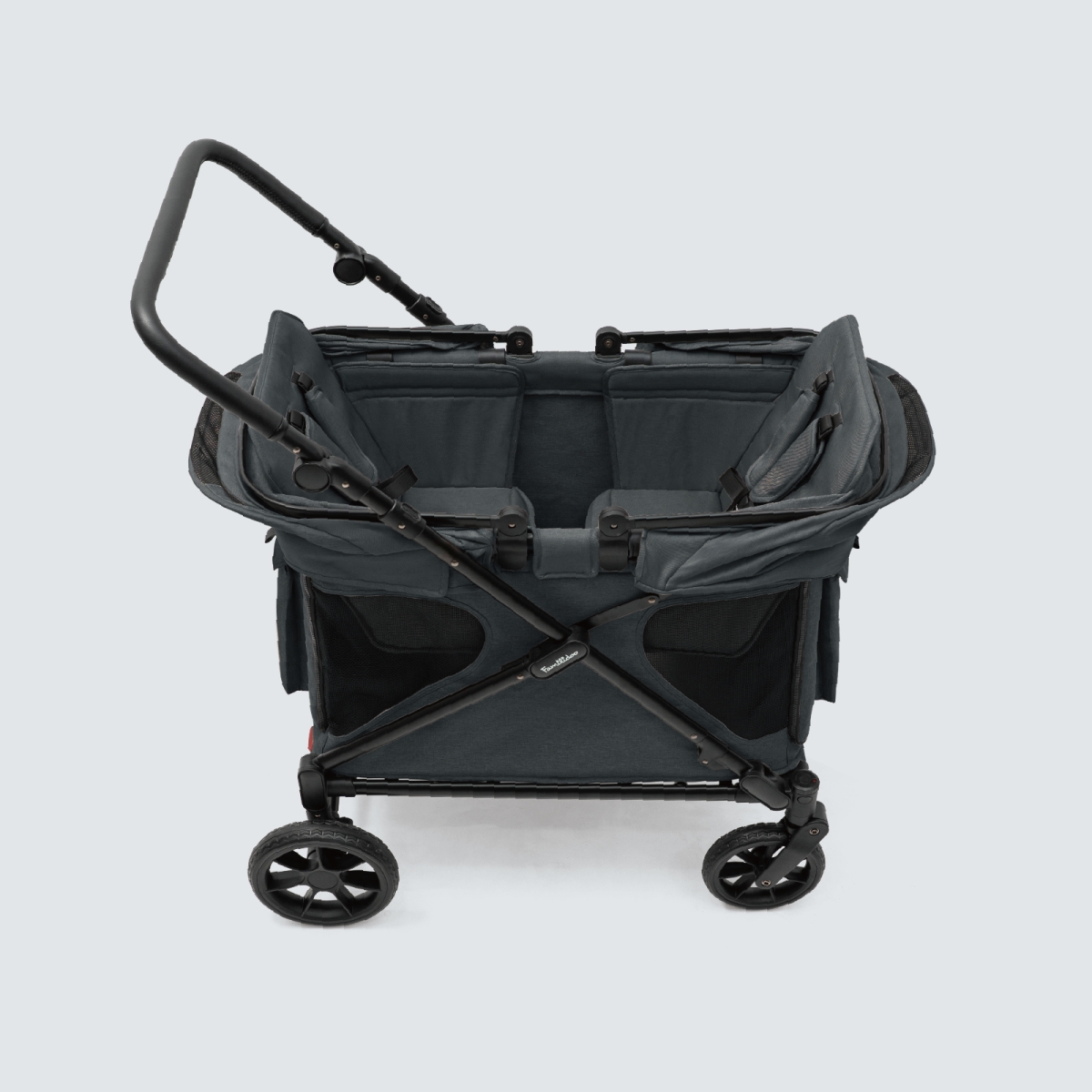 BA101004U-XX Unisex Q2 Wagon Stroller for Kids, Charcoal Gray