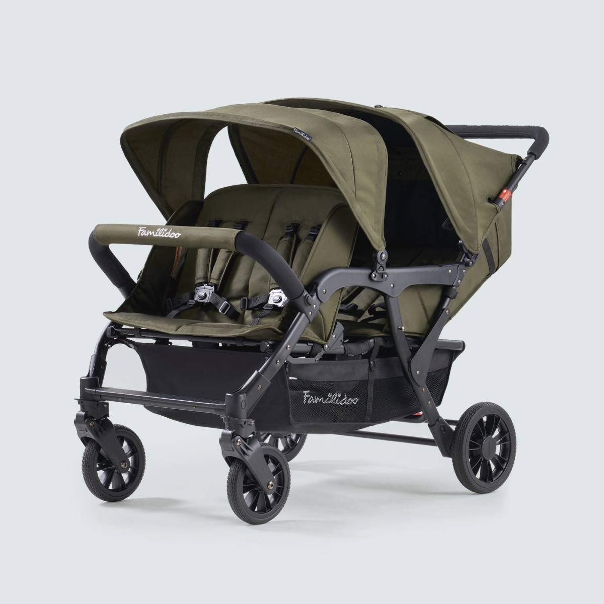 BA151759 Unisex H4E Quad Wagon Stroller for Kids, Olive