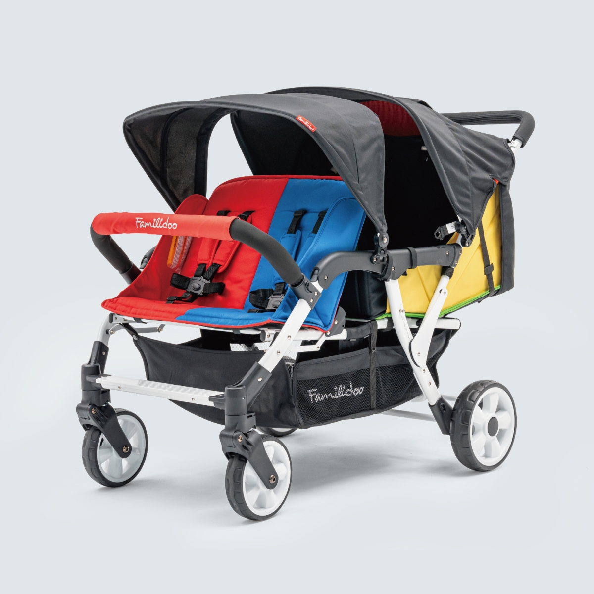 BA151726 Unisex H4E Quad Wagon Stroller, Rainbow