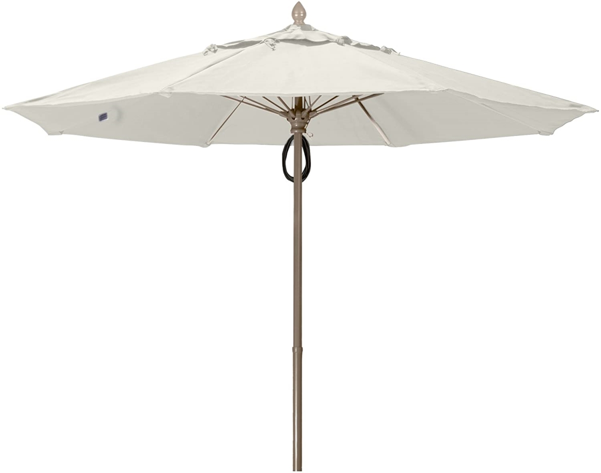 7.5 ft. Octagonal Market Umbrella - Champagne Bronze - Natural White