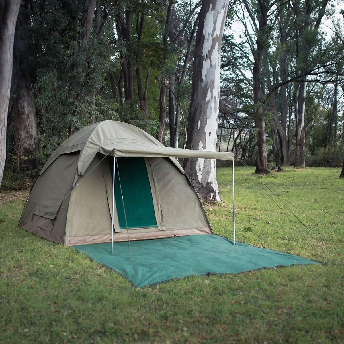 Picture of Bushtec Adventure TEND3030FR2 Alpha Kilo 4000 Canvas 6 Person Bow Tent&#44; Camping Tent