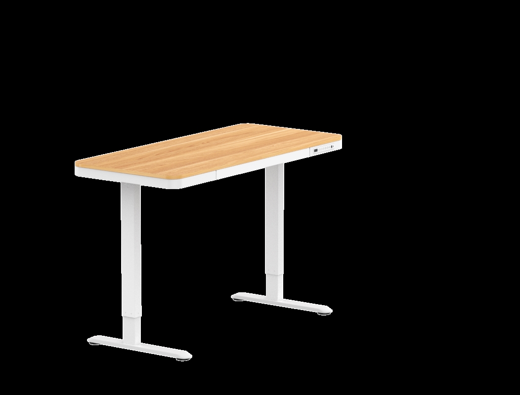Q3M 48 x 24 in. Comhar Standing Desk with Drawers, Maple
