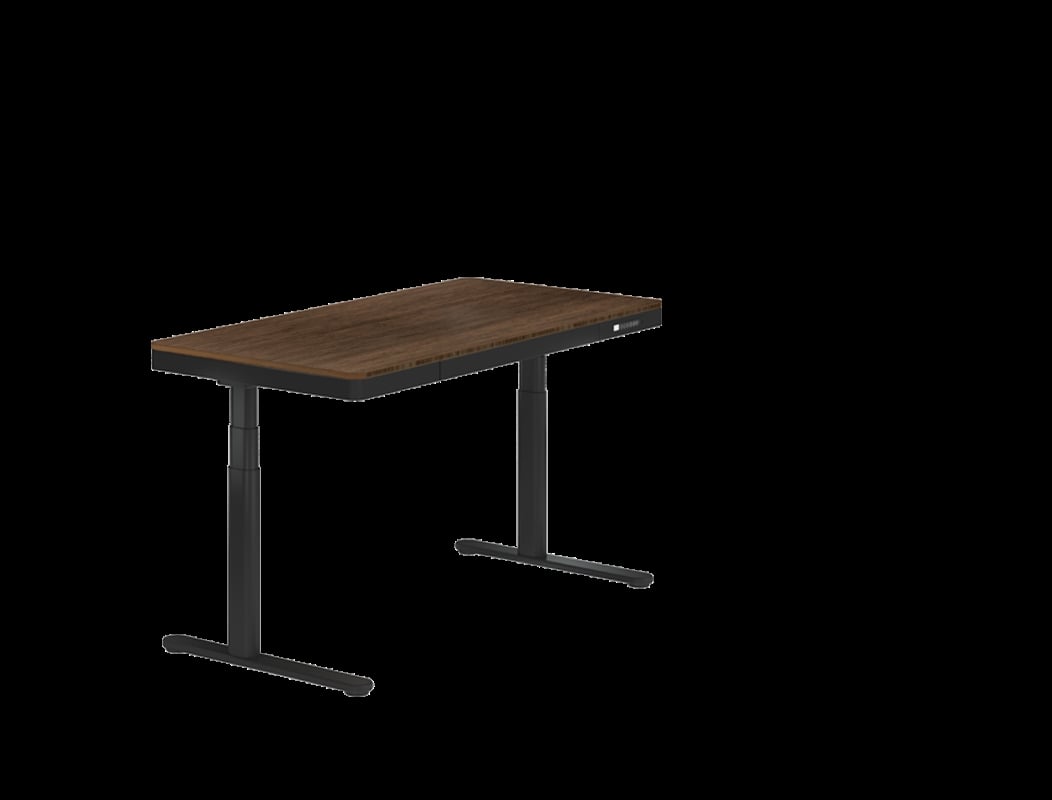 Q8D-T & Q8D-F 55 x 28 in. Comhar Pro Standing Desk, Mahogany