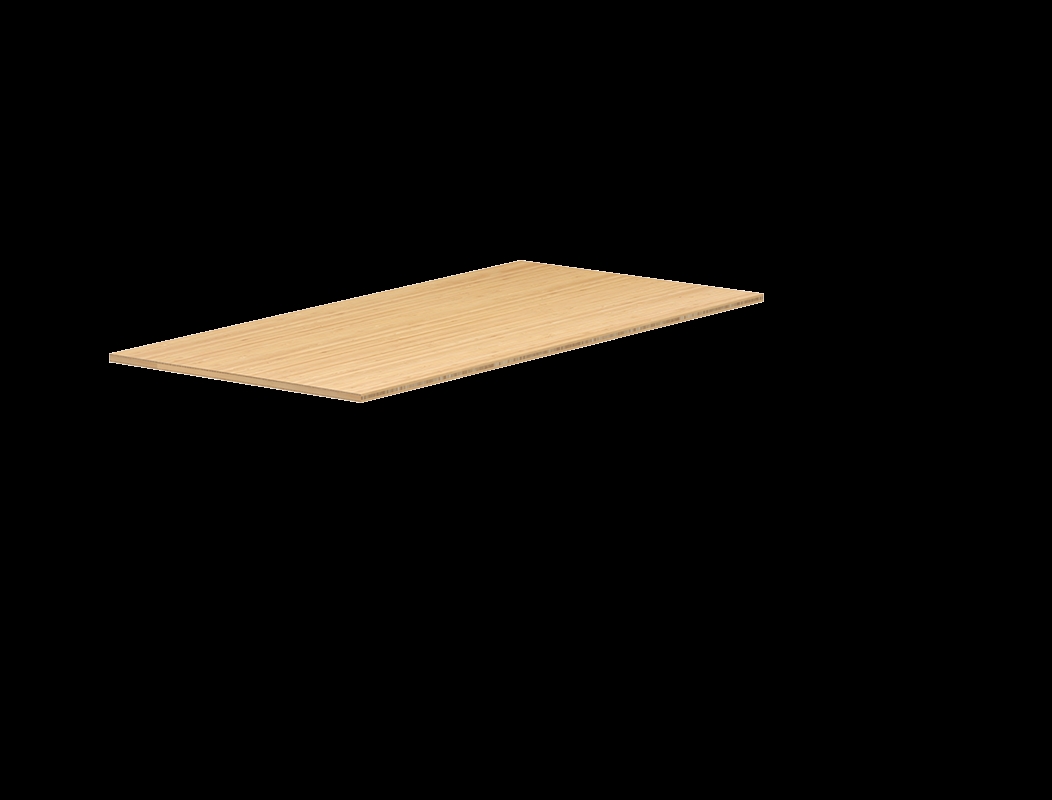 V-R6030LB-ZB 60 x 30 in. Rectangle Desktop Table, Natural Bamboo