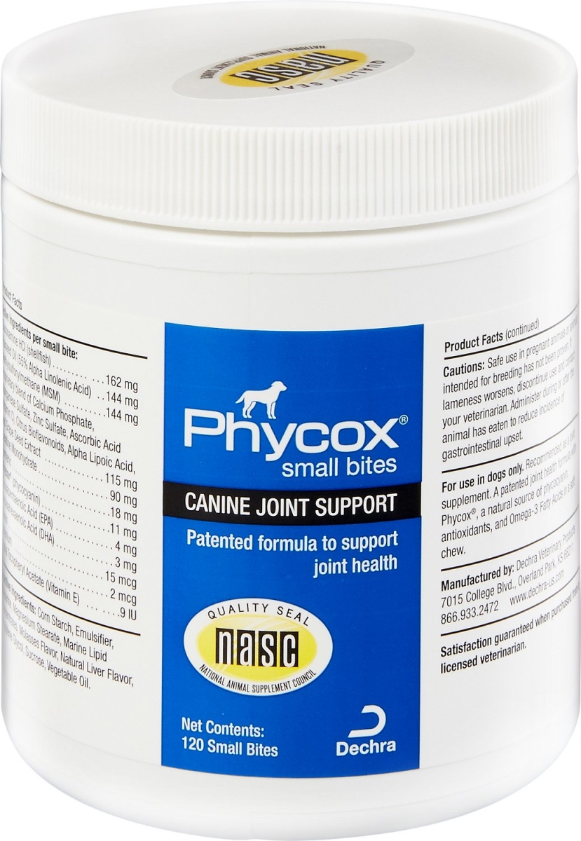 192959807622 Phycox Canine Joint Support Small Bites, 120 Count