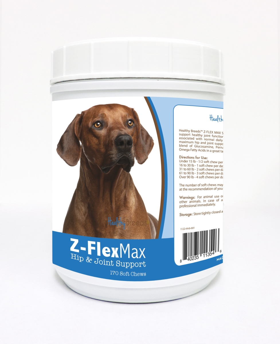 Picture of Healthy Breeds 840235113546 Rhodesian Ridgeback Z-Flex Max Hip & Joint Soft Chews - 170 Count