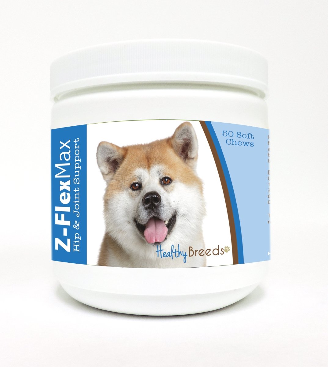Picture of Healthy Breeds 840235100591 Akita Z-Flex Max Hip & Joint Soft Chews - 50 Count