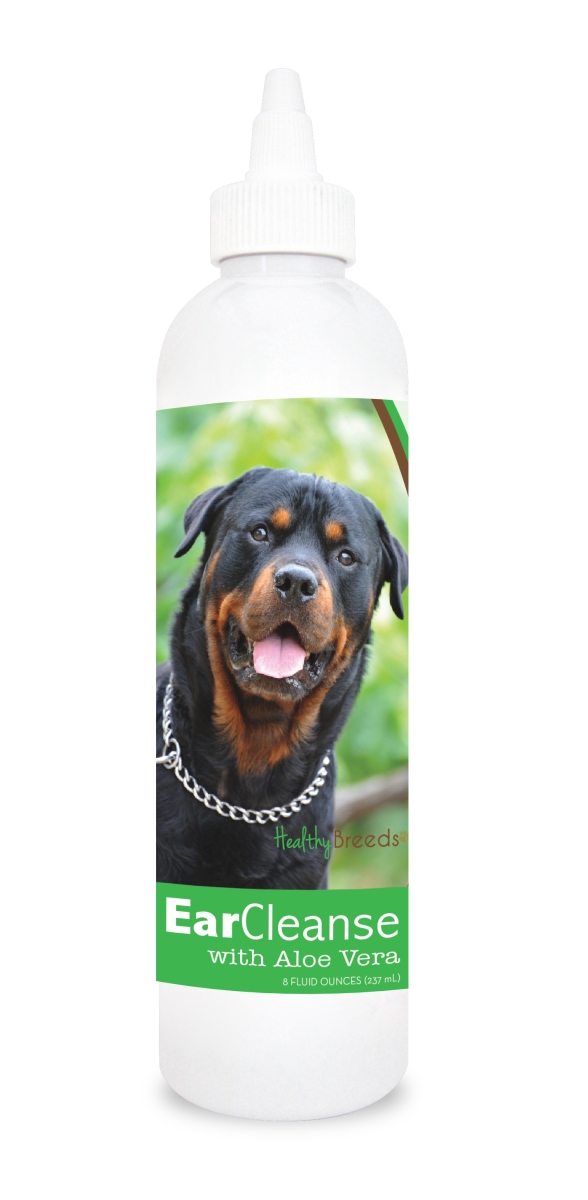 Picture of Healthy Breeds 840235113591 8 oz Rottweiler Ear Cleanse with Aloe Vera Cucumber Melon