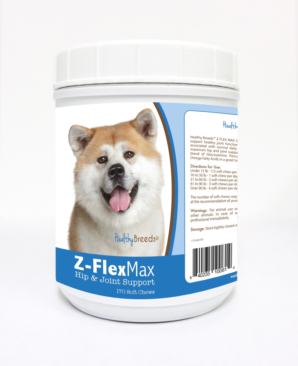 Picture of Healthy Breeds 840235100614 Akita Z-Flex Max Hip & Joint Soft Chews - 170 Count