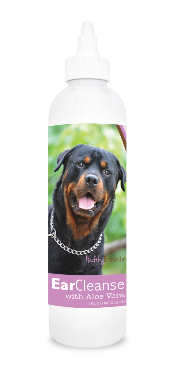 Picture of Healthy Breeds 840235113607 8 oz Rottweiler Ear Cleanse with Aloe Vera Sweet Pea & Vanilla
