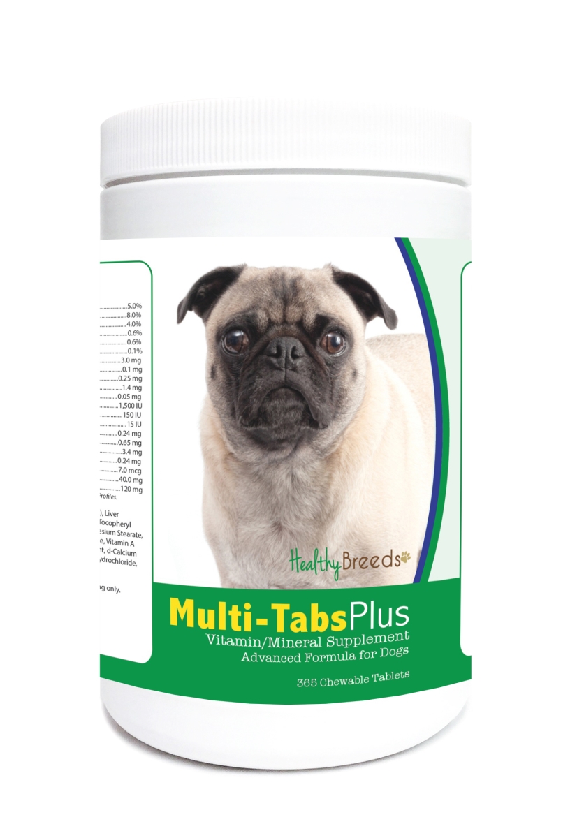 840235123989 Pug Multi-Tabs Plus Chewable Tablets - 365 Count
