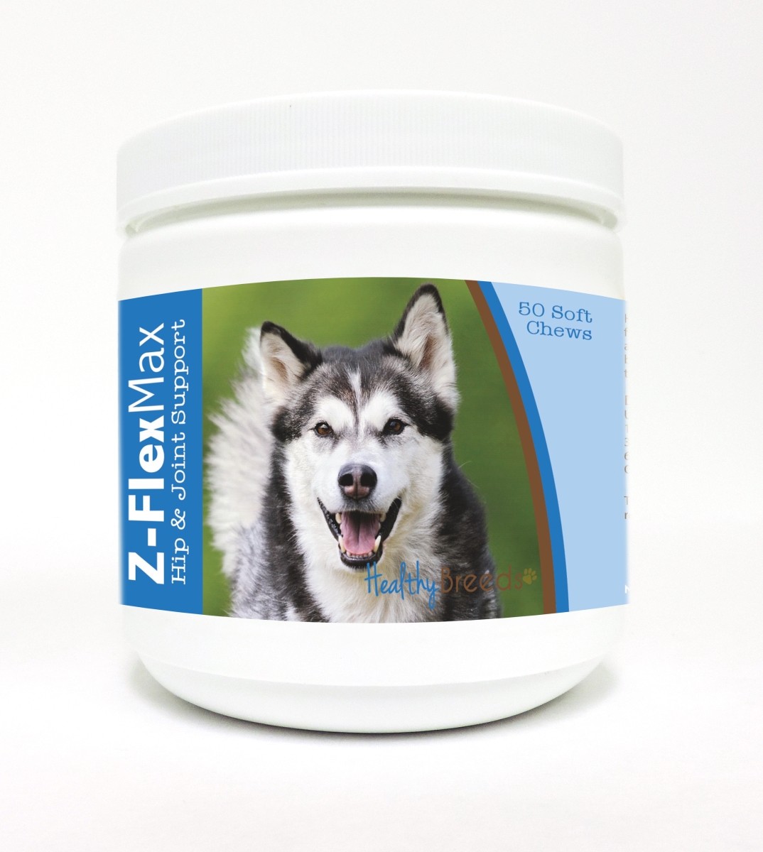 840235100744 Alaskan Malamute Z-Flex Max Hip & Joint Soft Chews - 50 Count