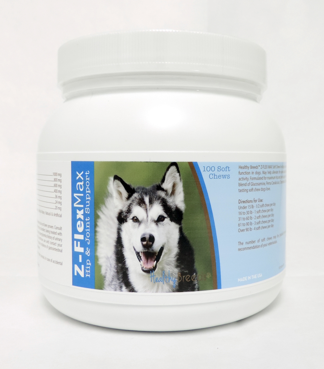 Picture of Healthy Breeds 840235100751 Alaskan Malamute Z-Flex Max Hip & Joint Soft Chews - 100 Count