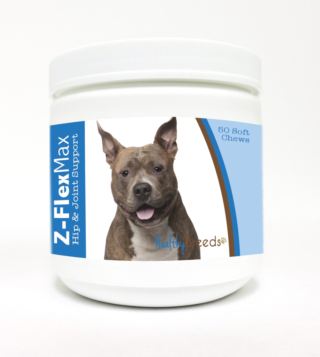 Picture of Healthy Breeds 840235100911 American Staffordshire Terrier Z-Flex Max Hip & Joint Soft Chews - 50 Count