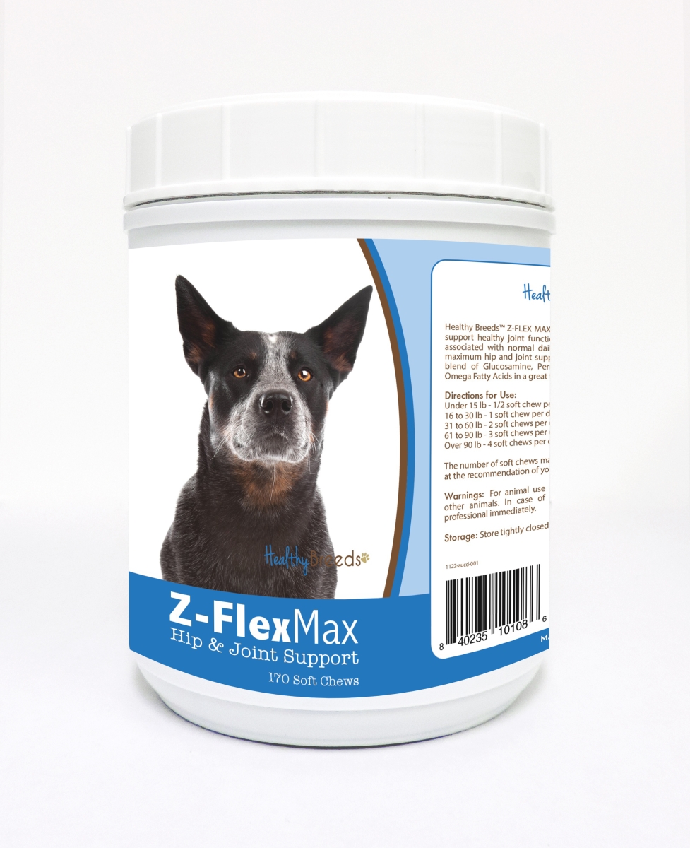 Picture of Healthy Breeds 840235101086 Australian Cattle Dog Z-Flex Max Hip & Joint Soft Chews - 170 Count