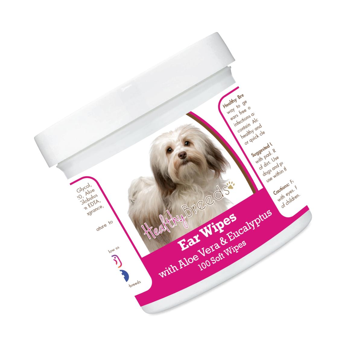 Picture of Healthy Breeds 192959823851 Havanese Ear Cleaning Wipes with Aloe & Eucalyptus for Dogs - 100 Count