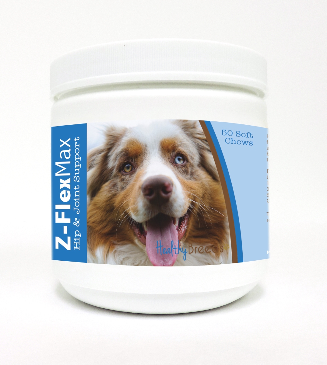 Picture of Healthy Breeds 840235101215 Australian Shepherd Z-Flex Max Hip & Joint Soft Chews - 50 Count