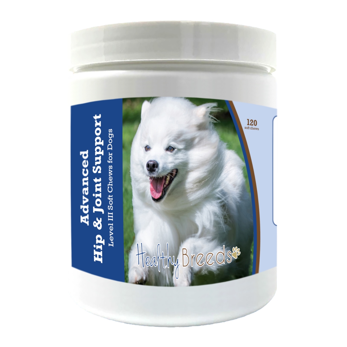 Picture of Healthy Breeds 192959897388 American Eskimo Dog Advanced Hip & Joint Support Level III Soft Chews for Dogs