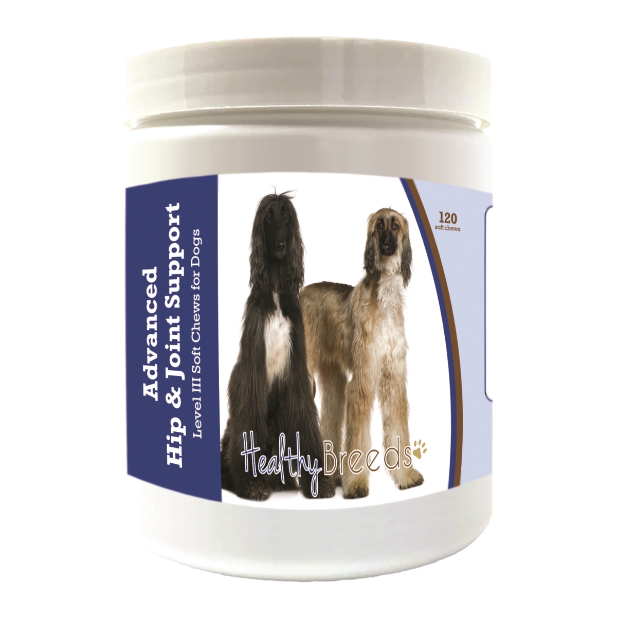 Picture of Healthy Breeds 192959897401 Afghan Hound Advanced Hip & Joint Support Level III Soft Chews for Dogs