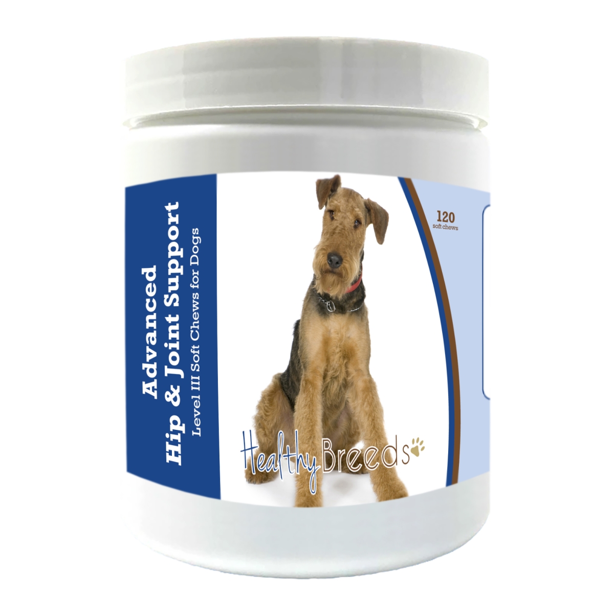 Picture of Healthy Breeds 192959897425 Airedale Terrier Advanced Hip & Joint Support Level III Soft Chews for Dogs