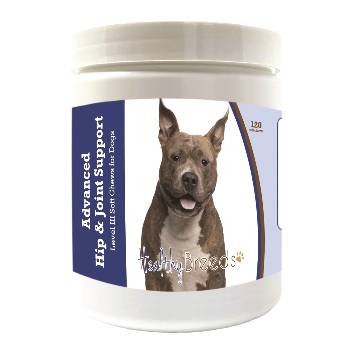 Picture of Healthy Breeds 192959897456 American Staffordshire Terrier Advanced Hip & Joint Support Level III Soft Chews for Dogs