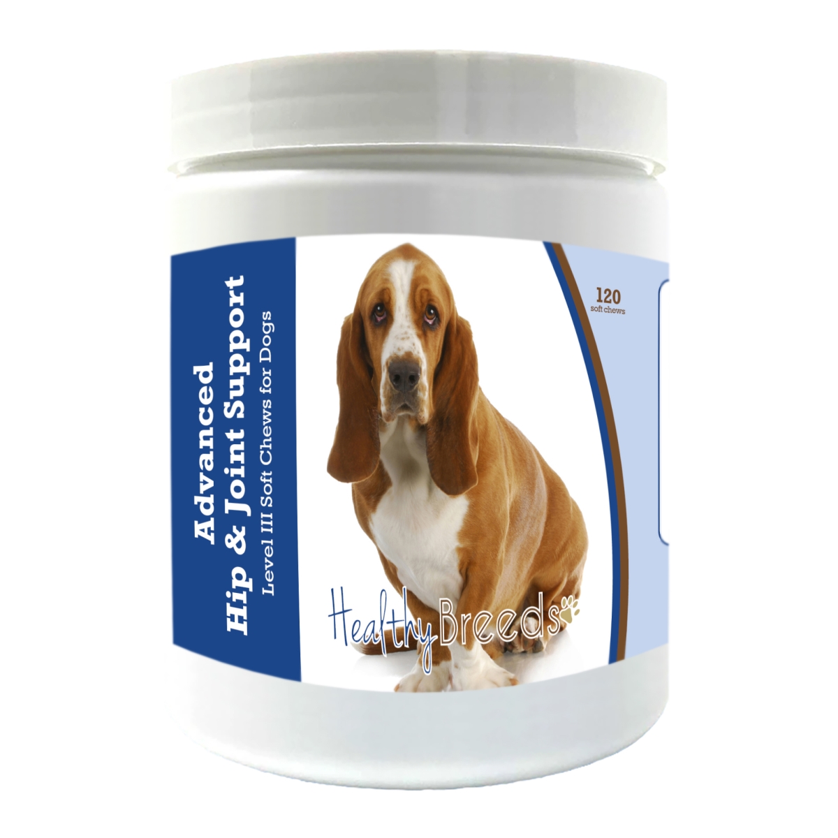 Picture of Healthy Breeds 192959897524 Basset Hound Advanced Hip & Joint Support Level III Soft Chews for Dogs