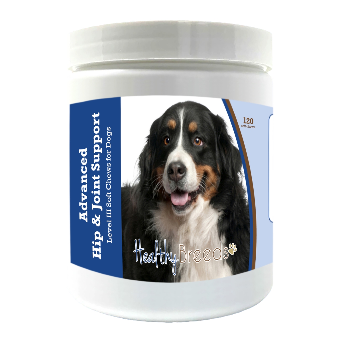 Picture of Healthy Breeds 192959897616 Bernese Mountain Dog Advanced Hip & Joint Support Level III Soft Chews for Dogs