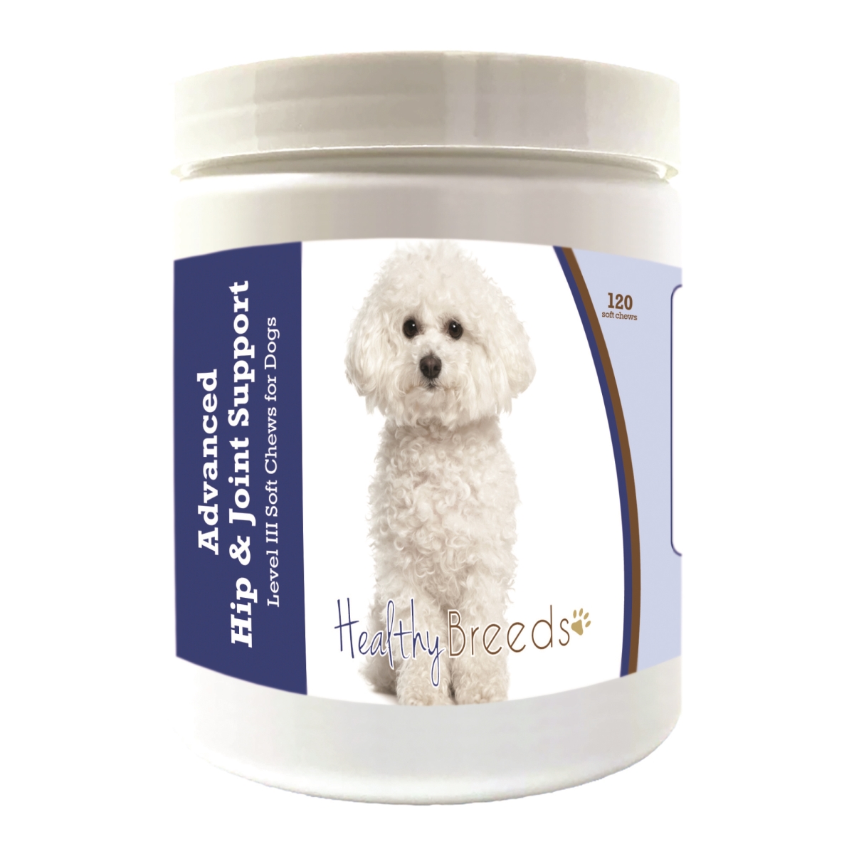 Picture of Healthy Breeds 192959897630 Bichon Frise Advanced Hip & Joint Support Level III Soft Chews for Dogs