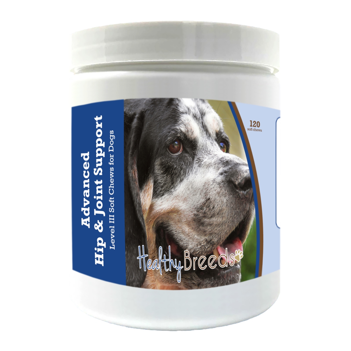 Picture of Healthy Breeds 192959897685 Bluetick Coonhound Advanced Hip & Joint Support Level III Soft Chews for Dogs