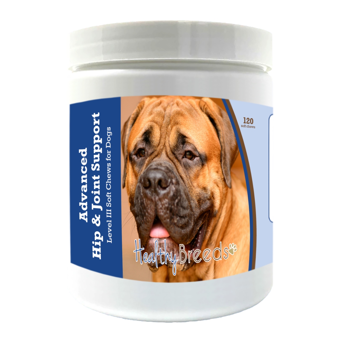 Picture of Healthy Breeds 192959897692 Bullmastiff Advanced Hip & Joint Support Level III Soft Chews for Dogs