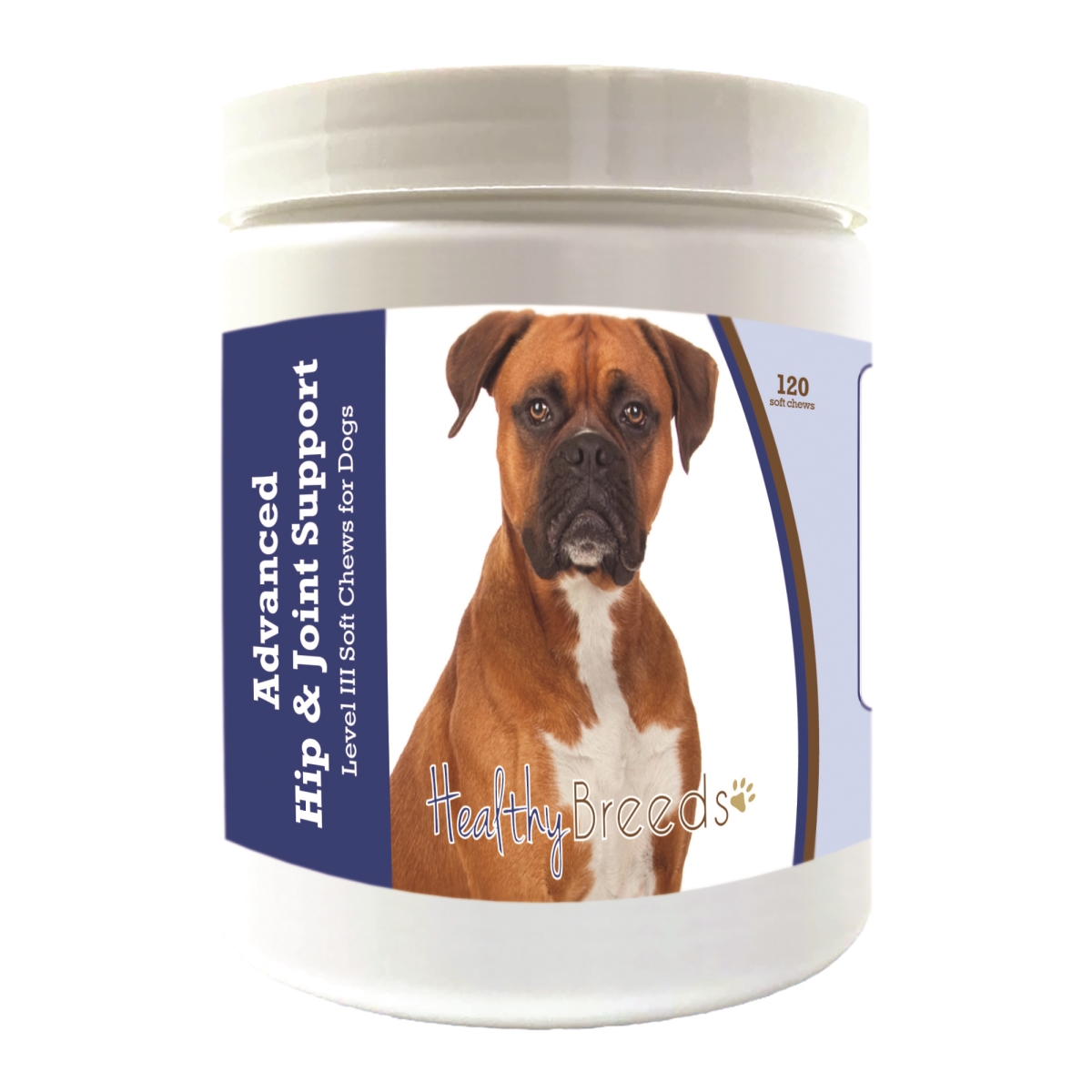 Picture of Healthy Breeds 192959897722 Boxer Advanced Hip & Joint Support Level III Soft Chews for Dogs