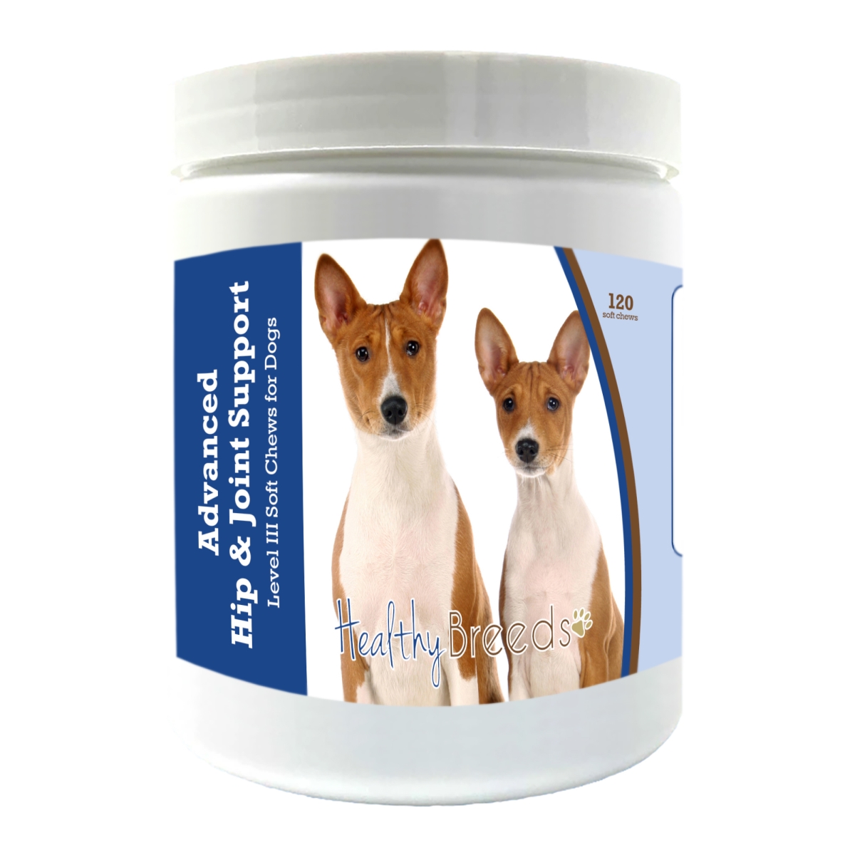 Picture of Healthy Breeds 192959897784 Basenji Advanced Hip & Joint Support Level III Soft Chews for Dogs