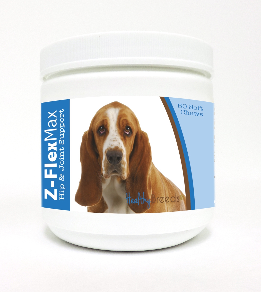 840235101369 Basset Hound Z-Flex Max Hip & Joint Soft Chews - 50 Count