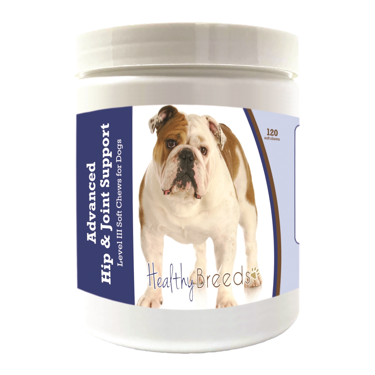 Picture of Healthy Breeds 192959897821 Bulldog Advanced Hip & Joint Support Level III Soft Chews for Dogs