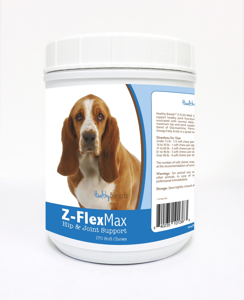Picture of Healthy Breeds 840235101383 Basset Hound Z-Flex Max Hip & Joint Soft Chews - 170 Count