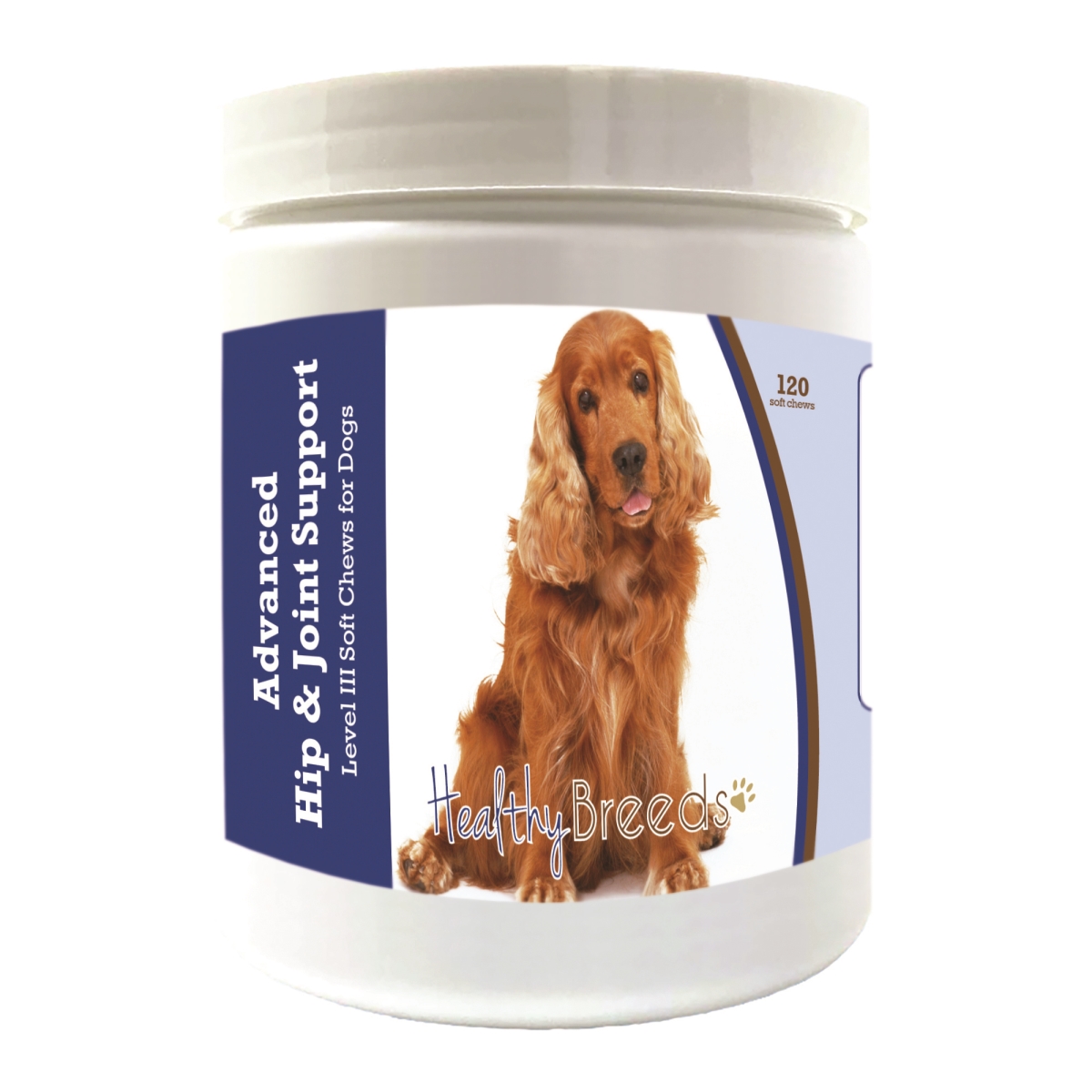 Picture of Healthy Breeds 192959898033 Cocker Spaniel Advanced Hip & Joint Support Level III Soft Chews for Dogs