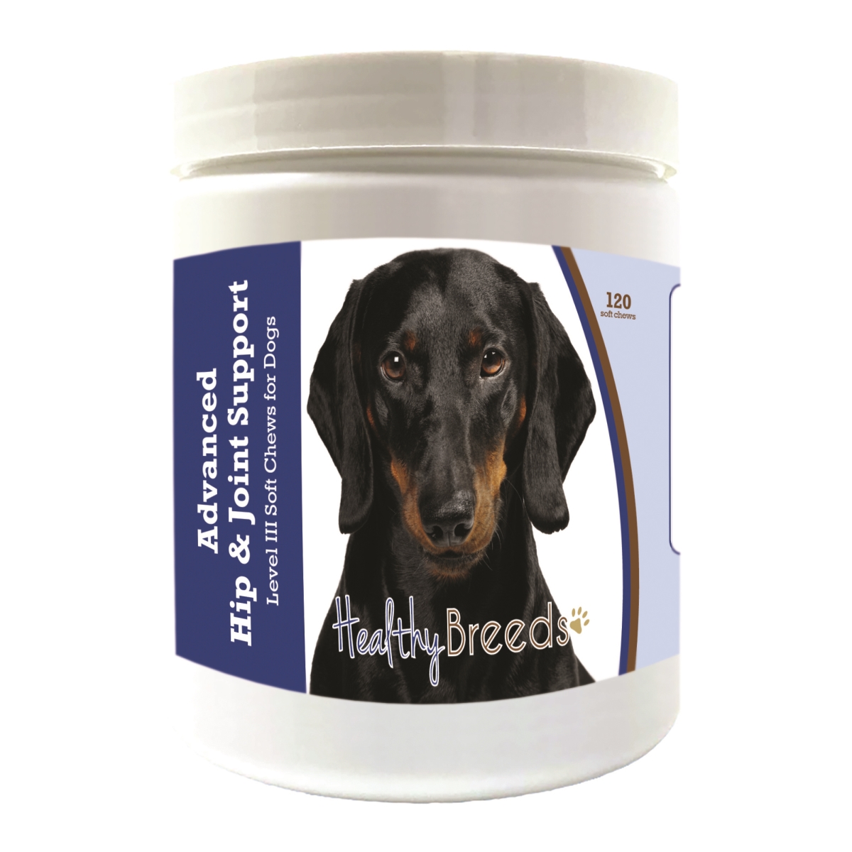 Picture of Healthy Breeds 192959898064 Dachshund Advanced Hip & Joint Support Level III Soft Chews for Dogs