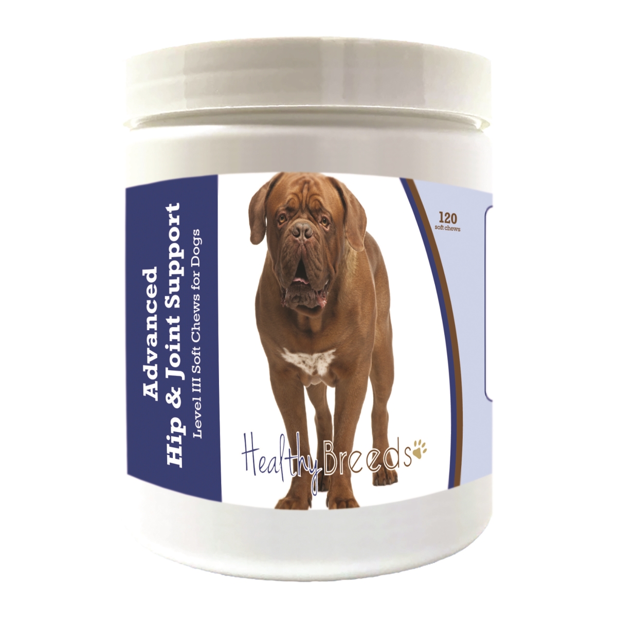 Picture of Healthy Breeds 192959898125 Dogue de Bordeaux Advanced Hip & Joint Support Level III Soft Chews for Dogs