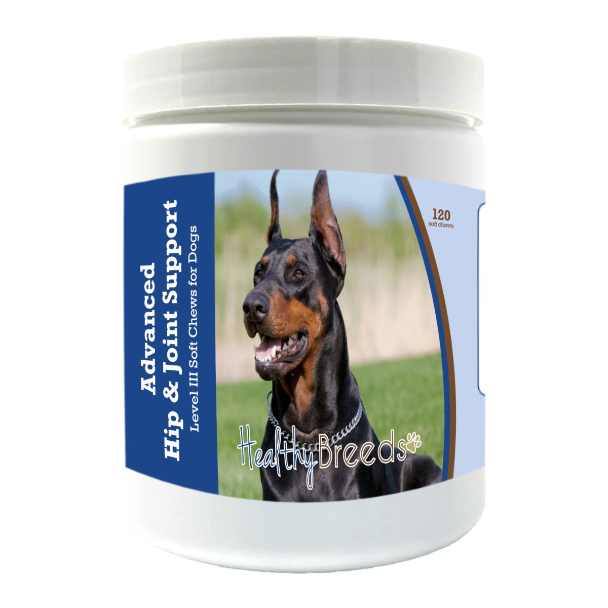 Picture of Healthy Breeds 192959898132 Doberman Pinscher Advanced Hip & Joint Support Level III Soft Chews for Dogs