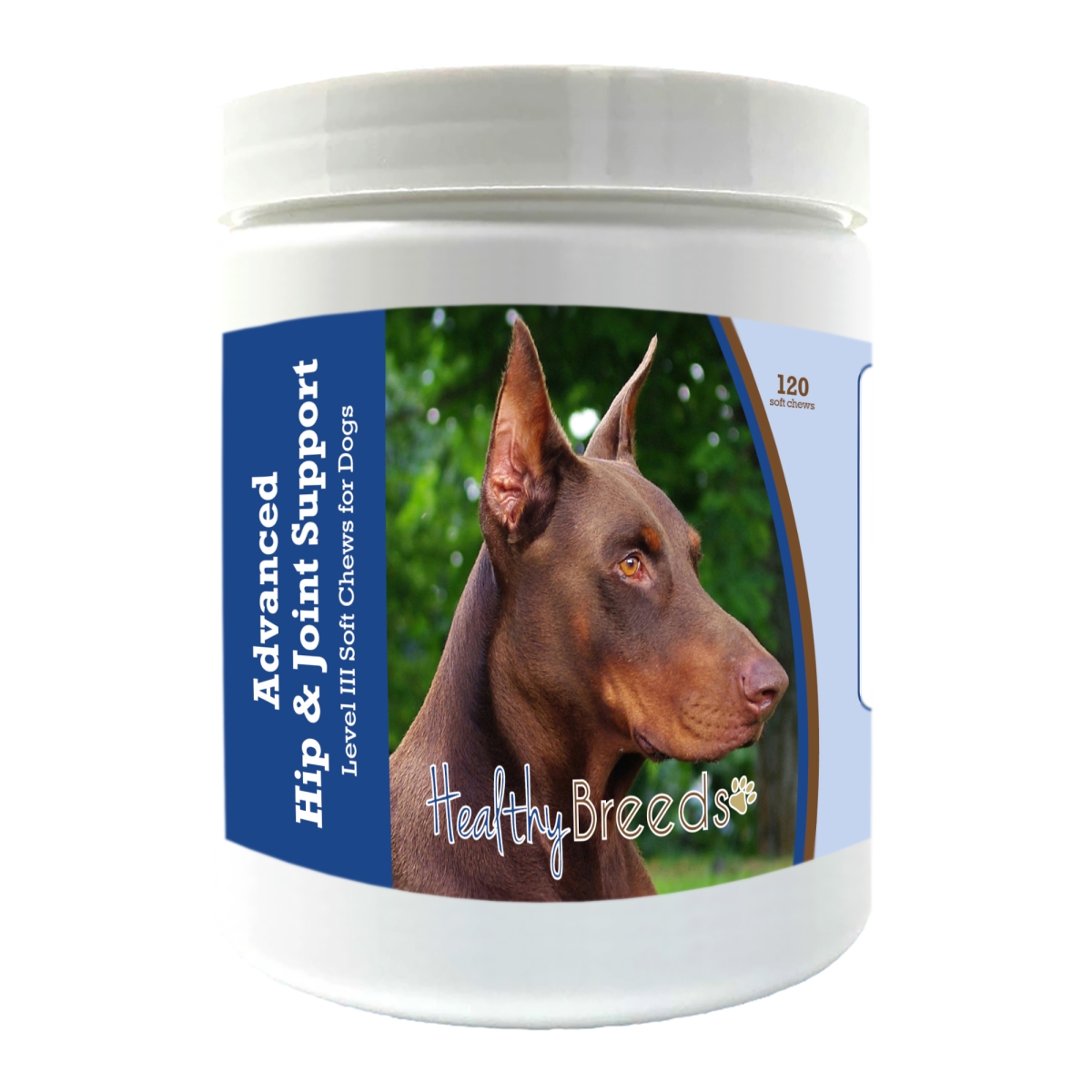 Picture of Healthy Breeds 192959898149 Doberman Pinscher Advanced Hip & Joint Support Level III Soft Chews for Dogs