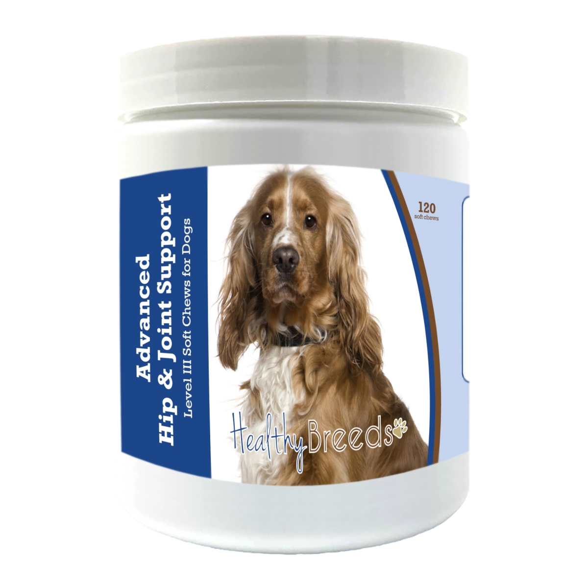 Picture of Healthy Breeds 192959898156 English Cocker Spaniel Advanced Hip & Joint Support Level III Soft Chews for Dogs