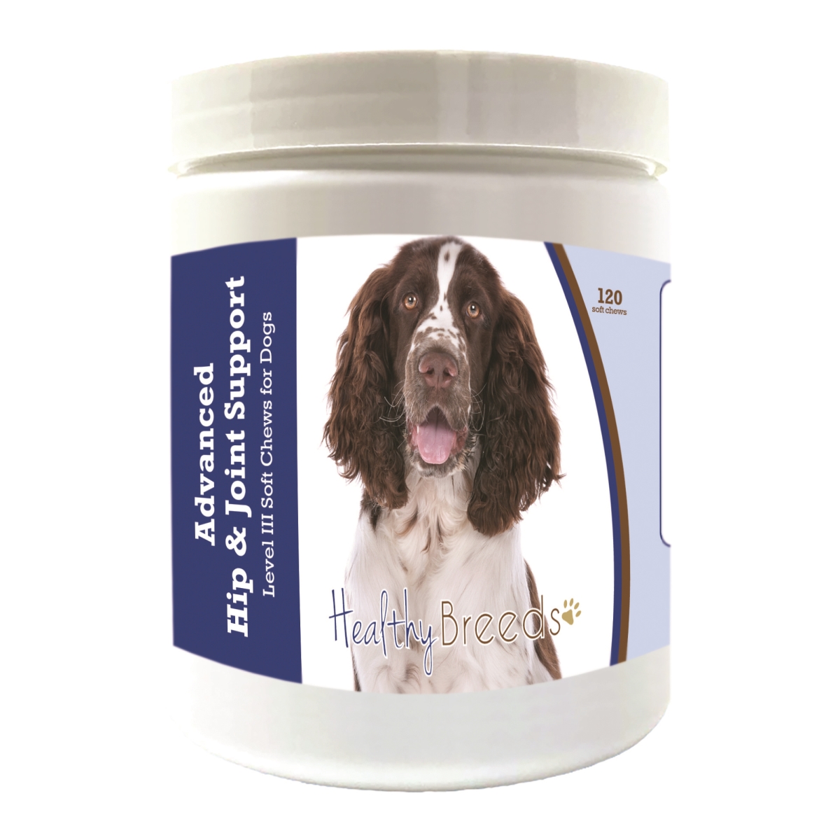 Picture of Healthy Breeds 192959898200 English Springer Spaniel Advanced Hip & Joint Support Level III Soft Chews for Dogs