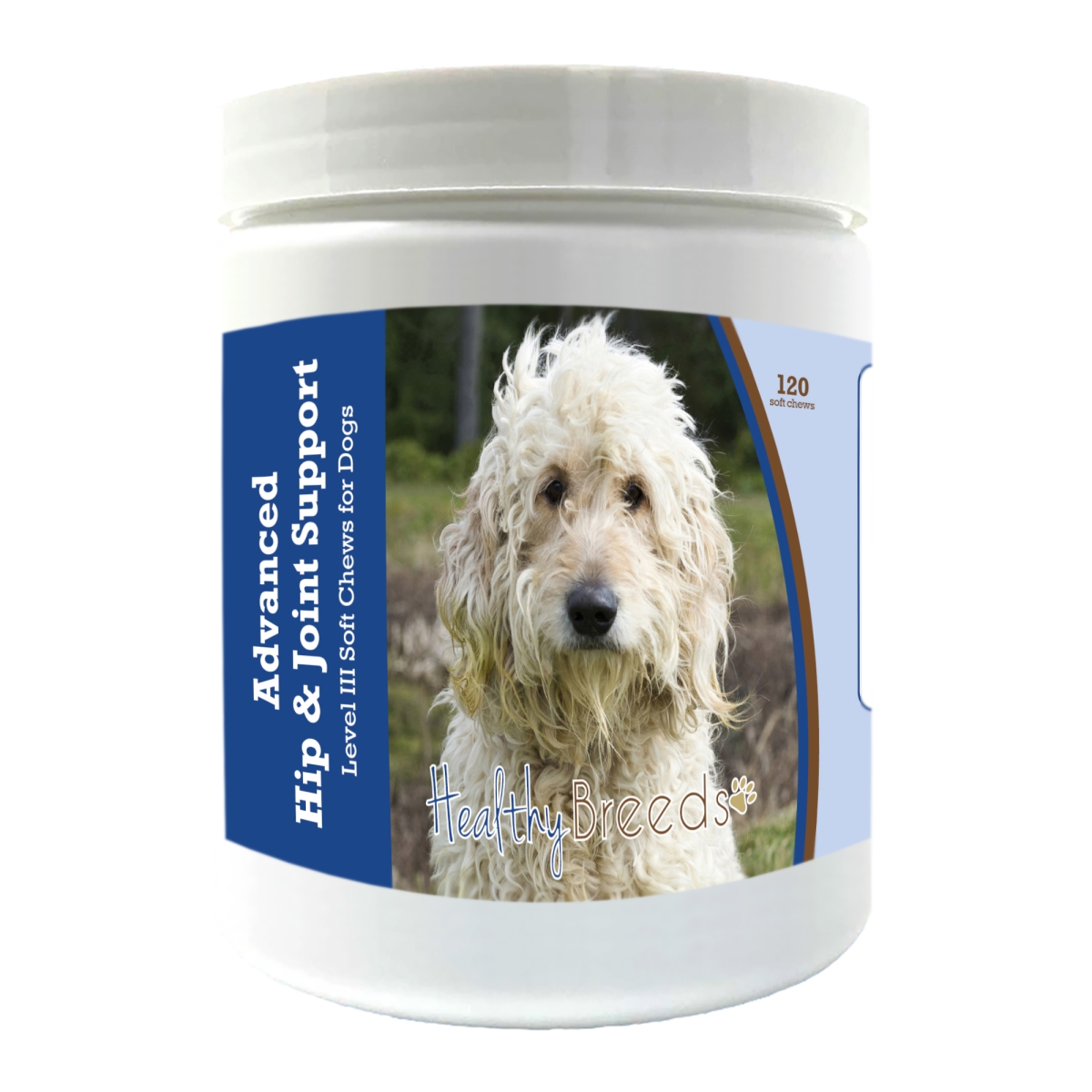 Picture of Healthy Breeds 192959898286 Goldendoodle Advanced Hip & Joint Support Level III Soft Chews for Dogs
