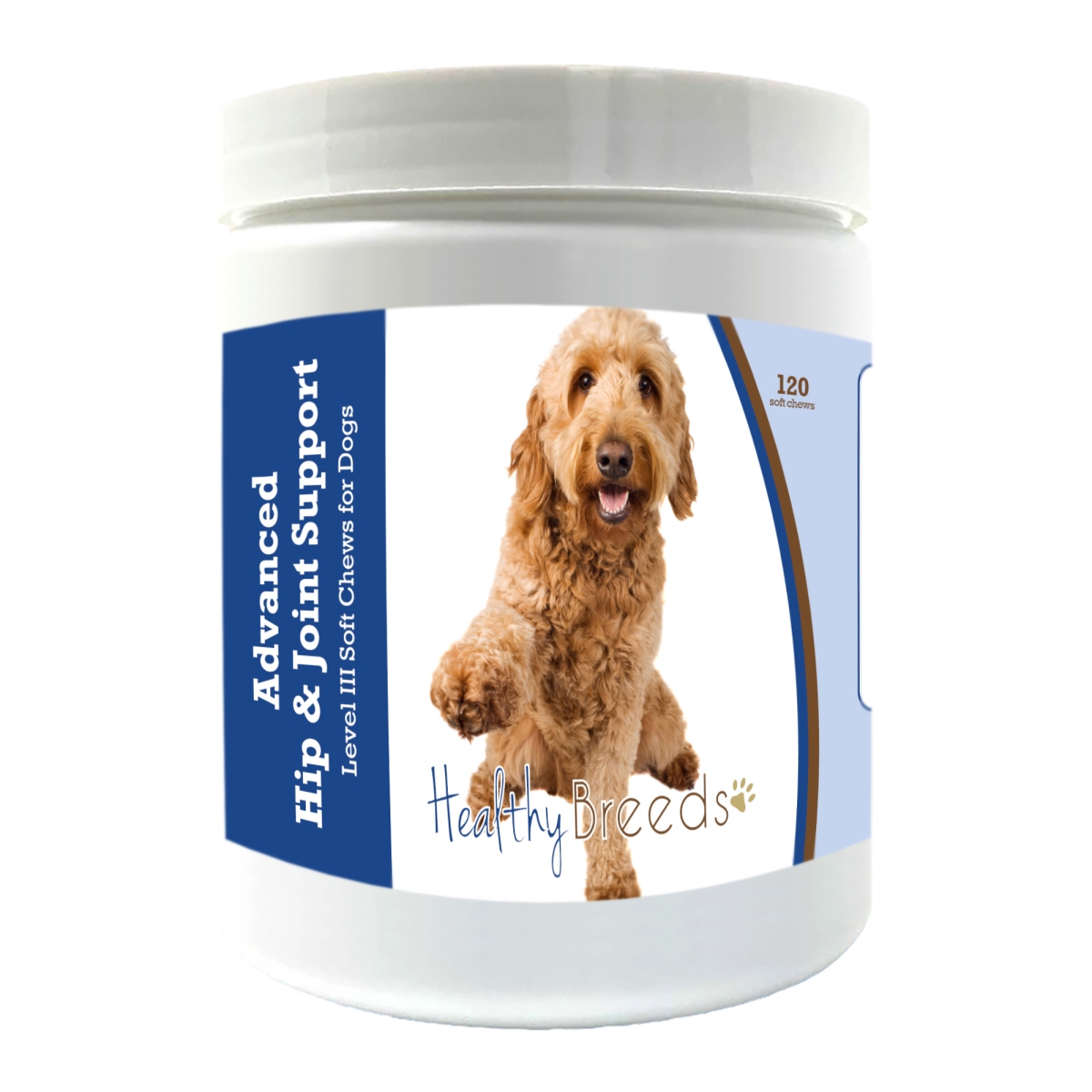 Picture of Healthy Breeds 192959898293 Goldendoodle Advanced Hip & Joint Support Level III Soft Chews for Dogs