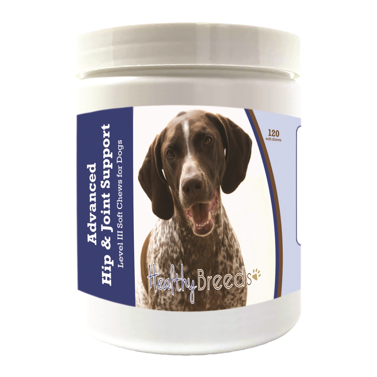 Picture of Healthy Breeds 192959898361 German Shorthaired Pointer Advanced Hip & Joint Support Level III Soft Chews for Dogs
